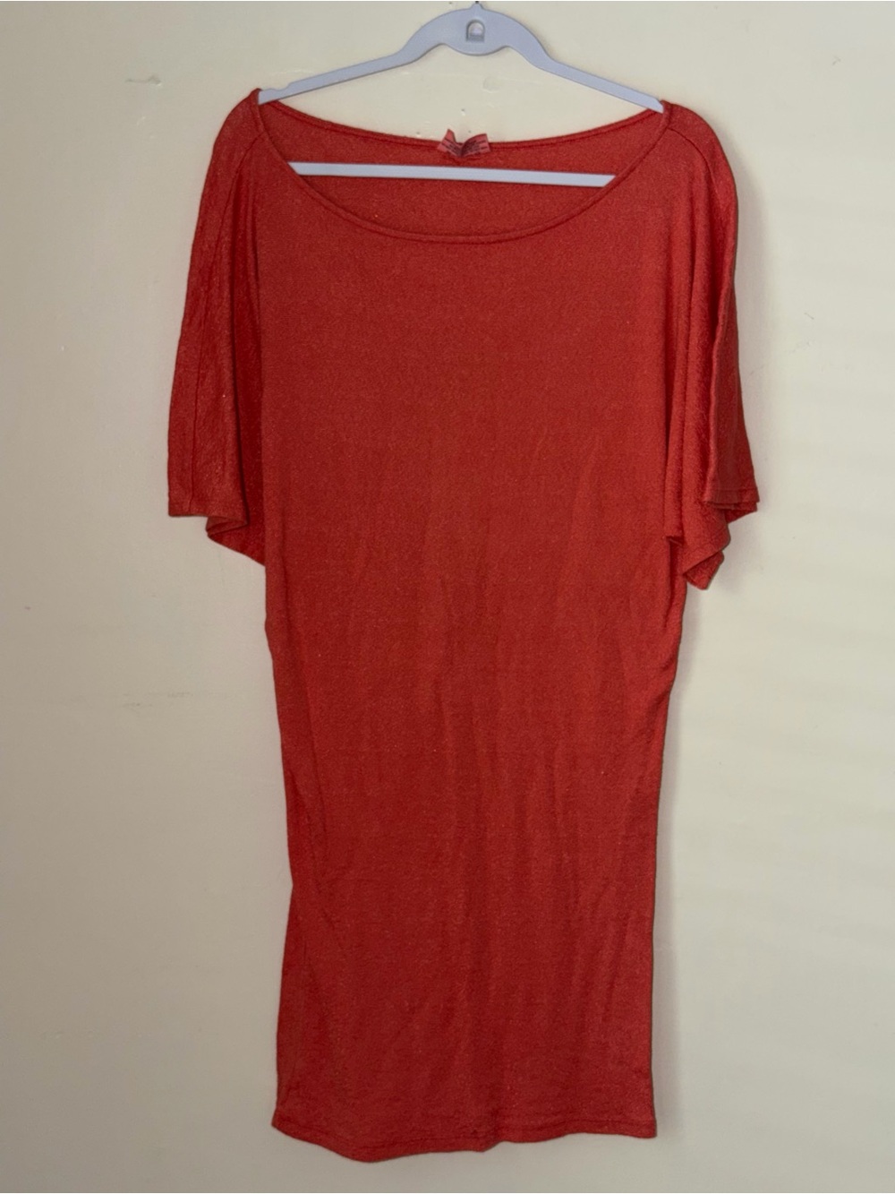 Michael Stars Red Scoop Neck Tunic Top Vintage